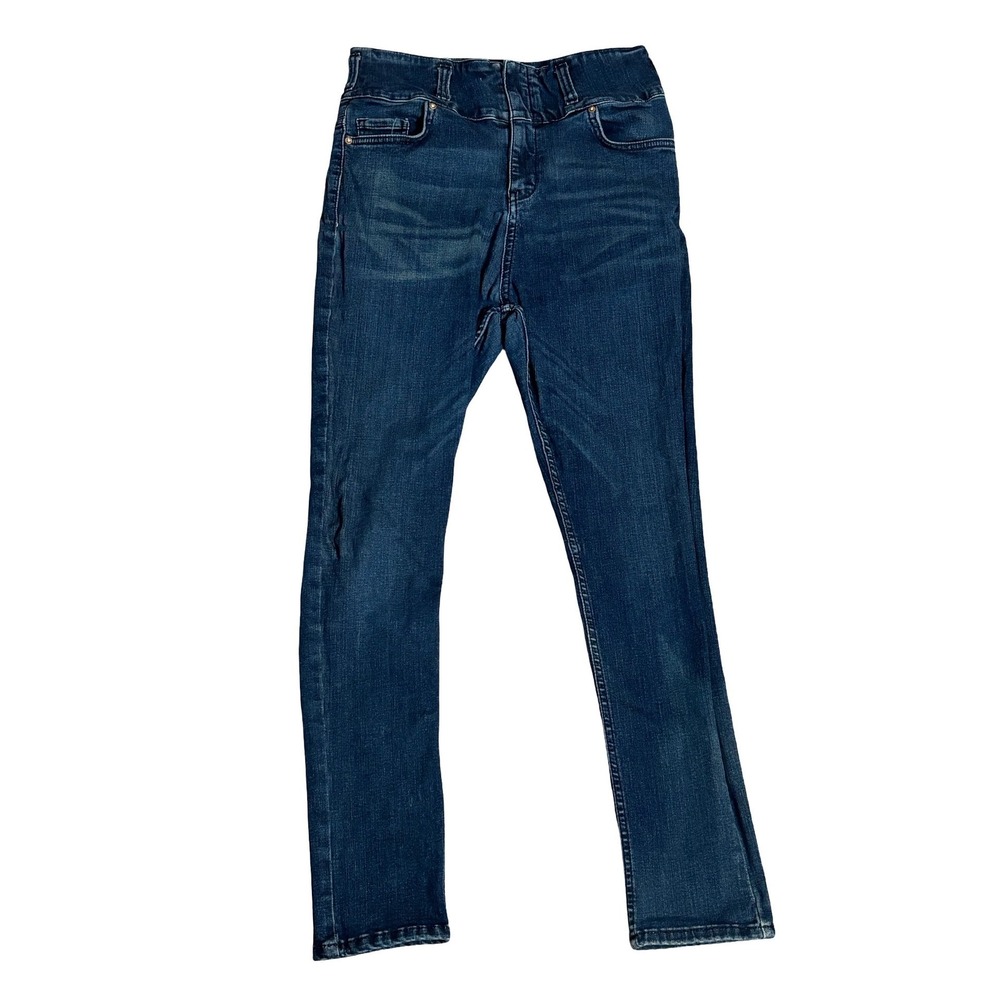 We The Free Free People High Rise Skinny Jeans 29 Dark Blue Stretch Cotton